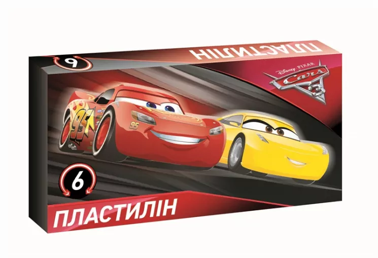 Пластилін Серія Cars, № 2, 6 кольорів (267098)