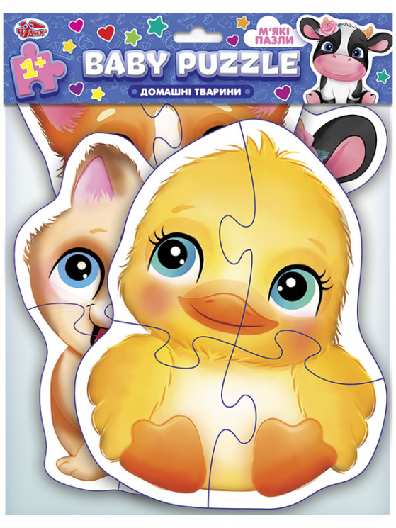 М'які пазли. Baby puzzle Домашні тварини Чудик 10155006У (4823076149505) (443802)