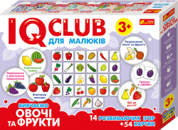 Навчальні пазли Вивчаємо овочі та фрукти IQ-club для дітей 13203004У Ranok-Creative (4823076136789) (288703)
