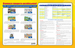 Вчимося говорити англійською! Комплект плакатів для початкової школи Основа ЗПП043 (2712710030175) (311205)
