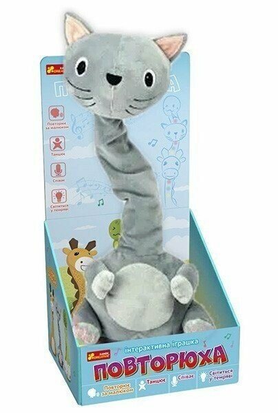 Кіт повторюха. Інтерактивна іграшка (Укр) Ranok-Creative (4827476909578) (556106)