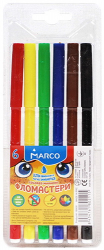 Фломастери "Super Washable" 6 кольорів Marco (8434761802115) (342307)