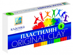 Пластилін «Промінь» класика, 6 кольорів (120 гр.) Міцар Ц259012У (4820175682544) (223107)