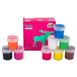 Гуаш Захоплення 9 кольорів (Укр) ГАММА'UA 200202 (4820219211686) (454307)