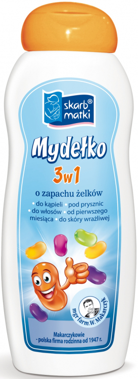 Мило 3 в 1 із запахом желейок 250 мл Skarb Matki  (5901968019507) (479407)