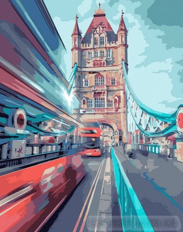 Картина за номерами "Динамічний Лондон" 40х50 см Ідейка КНО3570 (4823104318781) (433710)