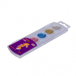 Акварель медова Творчість 6 перламутрових кольорів без пензля (Укр) ГАММА'UA 400108 (4820219213062) (454310)