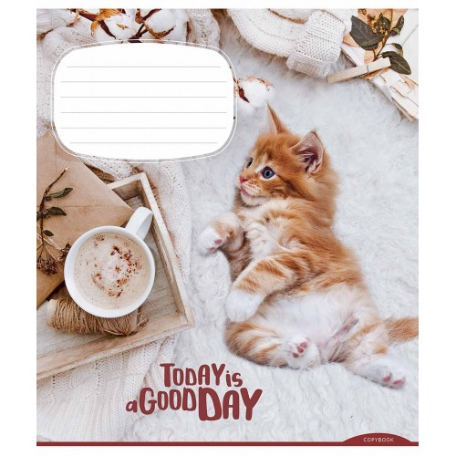 Зошит учнівський 12 аркушів, клітинка. Today is a good day. Star 2893K (4820006472054) (474412)