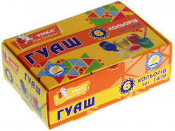 Гуаш фарба 6 кольорів по 10г (Укр) Умка ГШ70 (4820071013343) (454313)
