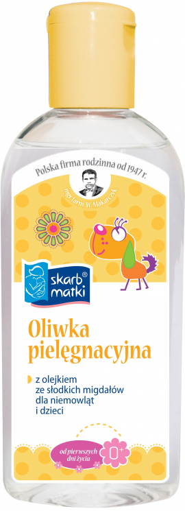 Олія для догляду немовлят та дітей з маслом солодкого мигдалю 200 мл Skarb Matki  (5901968019255) (479416)