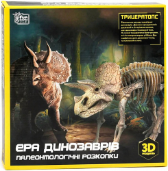 Ера динозаврів Трицератопс. Палеонтологічні розкопки 60407 Fun Game (6945717435032) (477519)