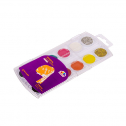 Акварель медова Творчість 12 кольорів золото+срібло без пензля (Укр) ГАММА'UA 400110 (4820219213086) (454320)