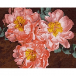 Піонове натхнення. Картина за номерами. 40х50 см Ідейка КНО3110 (4823104323938) (447121)