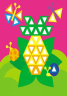 Книга з наліпками Мозаїка з наліпок. Для дітей від 4 років. Трикутники (р/у) Ранок К166001У (978-966-74-6414-1) (220622)