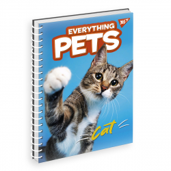 Зошит для записів 80 аркушів, клітинка. Everyting pets. YES 151708 (4823092268204) (475624)