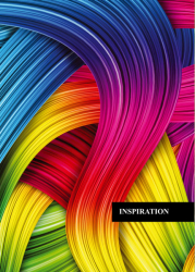 Зошит А5 тверда обкладинка, 96 аркушів, офсет, клітинка, Серія Colors 3 № 4 (245328)