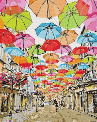 Яскрава вуличка 2. Картина за номерами. 40х50 см Ідейка KHO3508 (4823104301448) (445529)