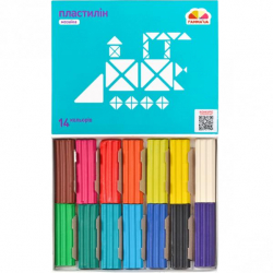 Пластилін 14 кольорів Мозаїка (Укр) ГАММА'UA 300305 (4820219212973) (437331)