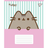 Зошит 12 аркушів клітинка Yes Pusheen Candy