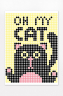 Картина за номерами з наліпками в тубусі "Кіт" 33х48 1200 стікерів Ідейка (4820129201807) (351238)