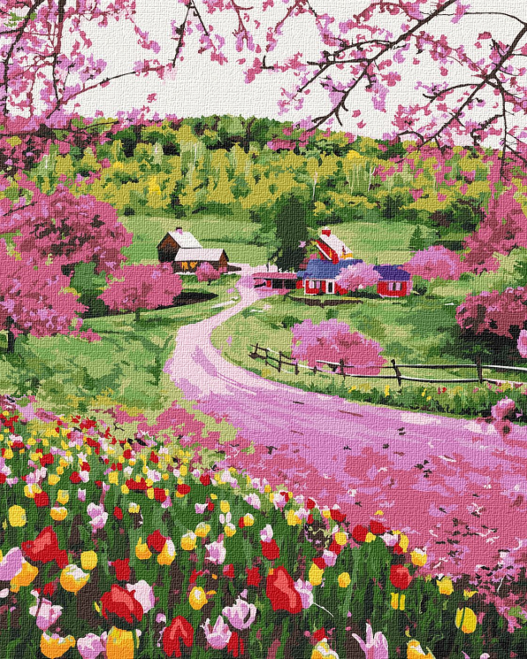Картина за номерами "Весняне різнобарв'я" 40х50 см Ідейка (4823104312673) (445240)