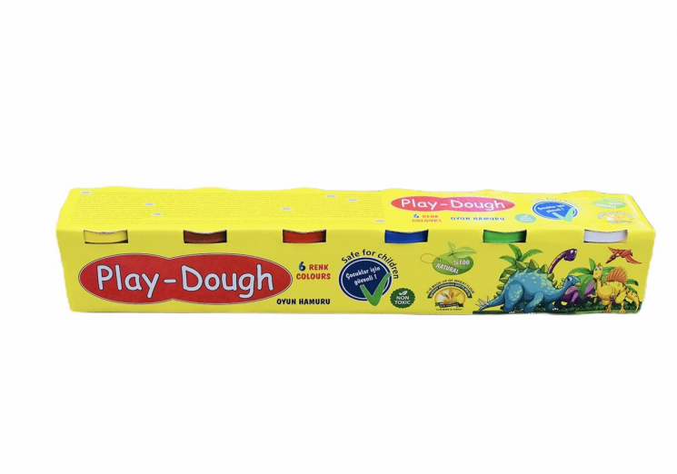 Маса для ліпки 6 цветов мікс 6X100г. Play Dough (8680275690117) (460942)