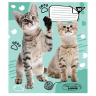 Зошит учнівський YES 12 аркушів, коса лінія без д/л /765502/ "Live love meow" (463842)
