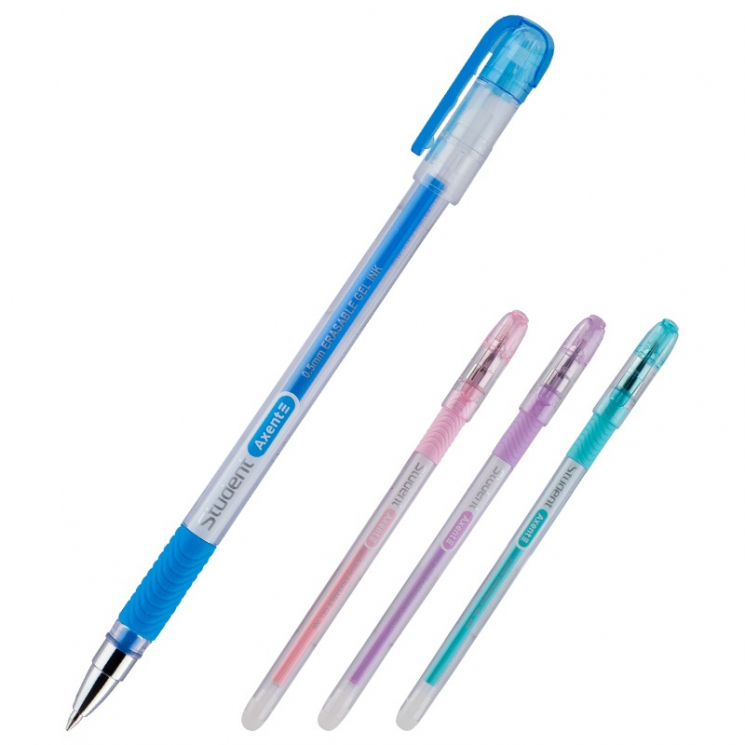 Ручка гелева Пиши-стирай Student синя. Axent (4250266254839) (352043)