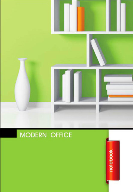 Блокнот для нотаток А5, бокова пружина, 50 аркушів офсет, клітинка, Серія Modern office № 4 (266944)