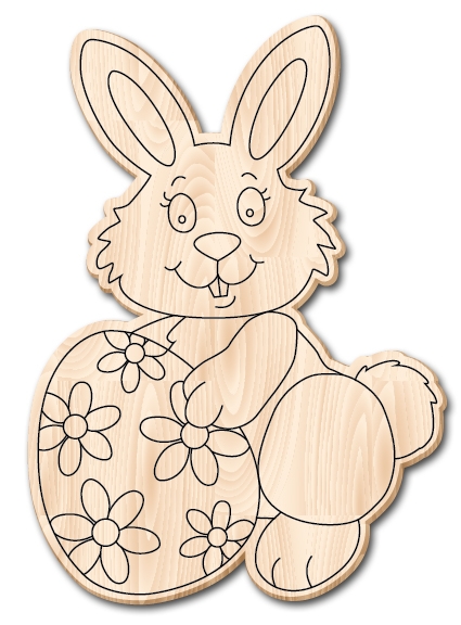 Зайчик пасхальний. Дерев'яна розмальовка Зірка 102684 (2000001026847) (291446)