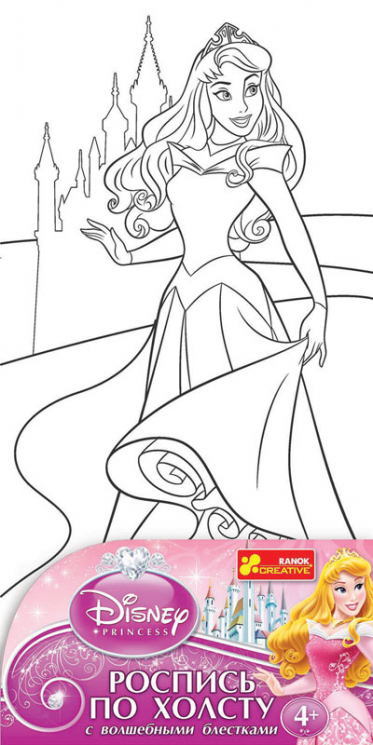 4004-20 Раскраска по номерам на холсте рис Дисней "Принцесса Аврора" 15153069Р Ranok-Creative (4823076108267) (204251)