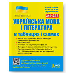 ЗНО + ДПА Українська мова і література в таблицях і схемах (Укр) Літера Л1038У (9789669450388) (432055)