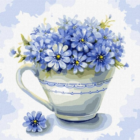 Картина за номерами "Яскрава переліска" 25х25 см Ідейка KHO3144 (4823104326854) (474956)