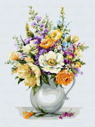 Картина за номерами "Чарівний букет квітів" 30*40 см KHO3124 Ідейка (4823104326175) (460157)