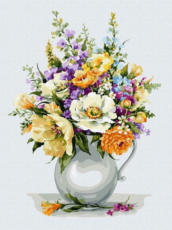 Картина за номерами "Чарівний букет квітів" 30х40 см Ідейка KHO3124 (4823104326175) (460157)