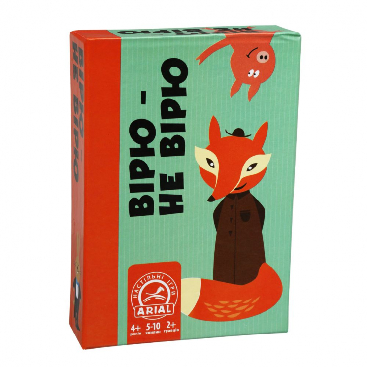 Настільна гра. Вірю-Не вірю (Укр) Arial (2000073491109) (282459)