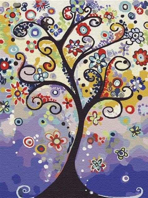 Картина за номерами Пейзаж "Дерево мрії " 30х40 см Ідейка КНО2824 (4823104308041) (452859)