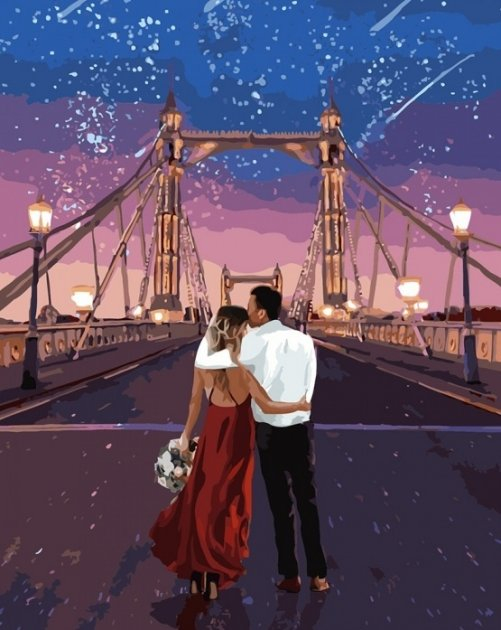 Картина за номерами "Місто закоханих" 40х50 см Ідейка КНО4663 (4823104317098) (475859)