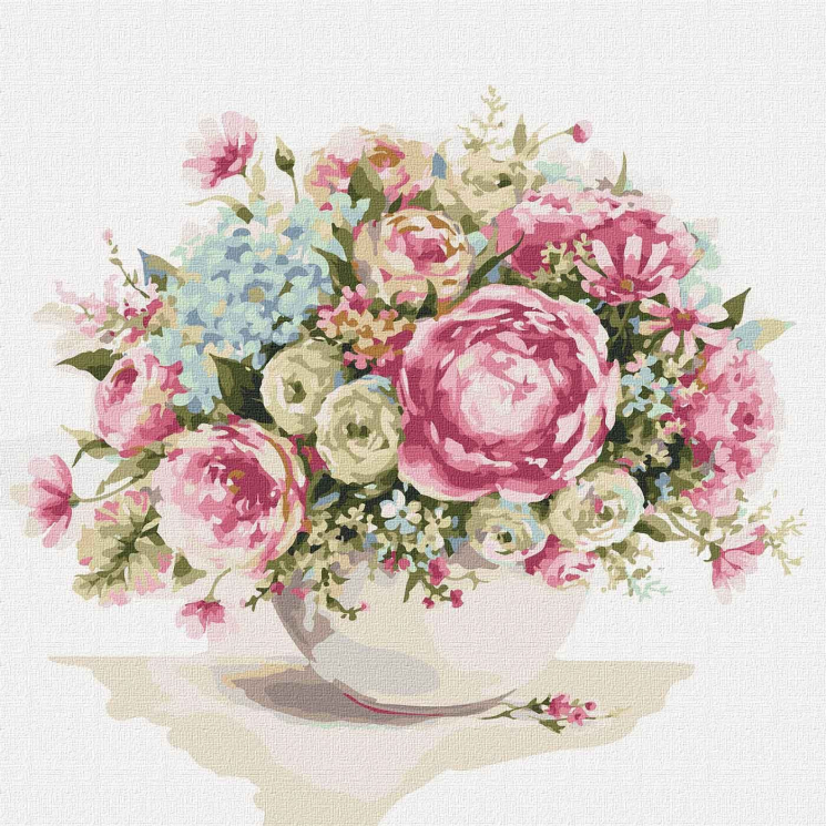 Картина за номерами "Витонченість квітів" 40х40 см Ідейка KHO3177 (4823104328162) (474961)