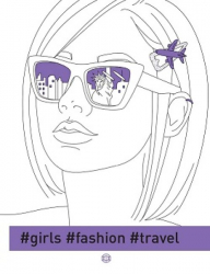 #girls#fashion#trevel. Книги для дозвілля. Розмальовка (Укр) Жорж (9786178023133) (476363)