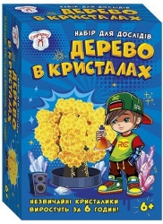 Дерево в кристалах. Жовте. Набір для дослідів (Укр) Ranok-Creative (4827476988214) (545164)