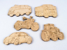 Дерев'яні іграшки-магніт Транспорт Зірка 100817 (2000001008171) (292665)