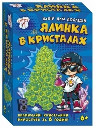 Ялинка в кристалах. Зелена. Набір для дослідів (Укр) Ranok-Creative (4827476988252) (545166)