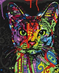 Абісинська кішка. Картина за номерами (Укр) Brushme (9995482007955) (495967)