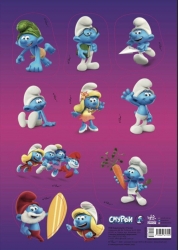 Смурфи. Непосидючі. Набір наліпок. Стікер-пак (Укр) Ранок (9789667617059) (544668)