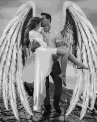 Картина за номерами. Люди. Мій янгол-охоронець. 40х50 см (Укр) Ідейка KHO4511 (4823104305064) (474974)