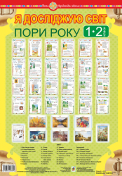Я досліджую світ 1-2 клас Пори року Таблиці НУШ (Укр) Богдан (9789661056694) (467374)
