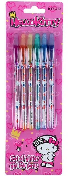 Набір гелевих ручок з гліттером Hello Kitty Kite HK21-037 (4063276039422) (461075)