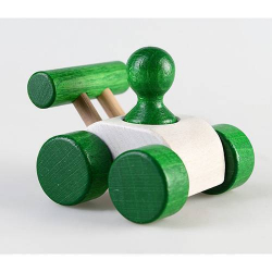 Каталка дерев`яна "Гоночна машина" зелена ТАТО КТ-008 З (2000001181799) (314775)