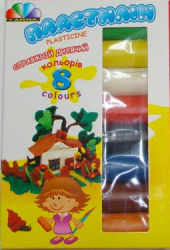 Пластилін 8 кольорів. Гамма "Фантазія" 112 г. (Укр) Western Industrial Group (4820072537121) (284476)